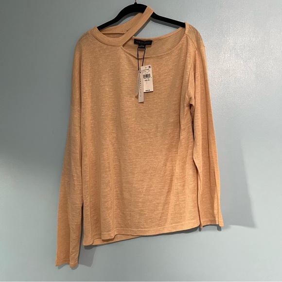 Sanctuary Orange Asymmetrical Long Sleeve top New flaw - Picture 1 of 6